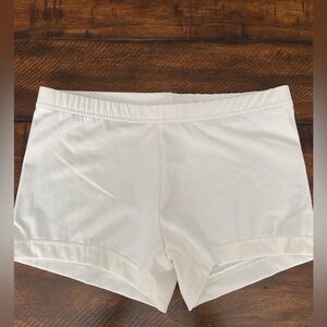 Weissman: White Booty Shorts